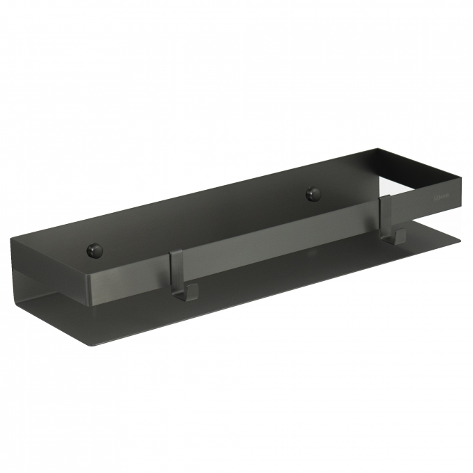 Полка для душа прямая LEMARK SHELF LINE 400 мм графит 9776054