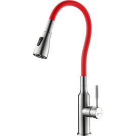 Смеситель LEMARK EXPERT LM5082S-Red для кухни с гибким изливом Смеситель LEMARK EXPERT LM5082S-Red для кухни с гибким изливом